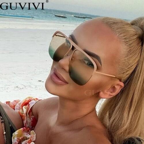 2021 Square Sunglasses Metal Frame Women Overize Glasses Men Eyewear Frame Big New Design Vintage Luxury Brand Eyeglasses