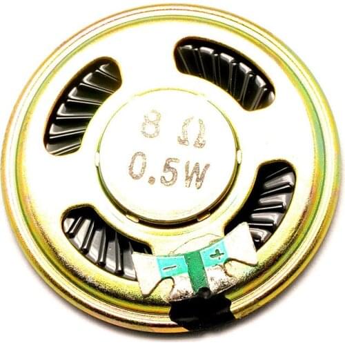 Official Smaria 2pcs Diameter 4CM 8 euro 8R 0.5W 0.5 watts small horn speaker thickness 5mm Diy RC Toy Kit Electroincs Develop