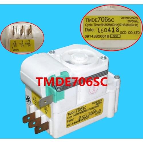Original Air-Cooled Refrigerator Timer / Air-Cooled Defrost Timer/Timer Control Switch/TMDE706SC Refrigerator accessories Parts