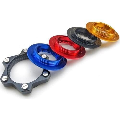 6-hole Adapter Center Lock Conversion 6 Hole Brake Disc 6 Bolt Bicycle Middle Locking Conver seat Lock Cover Centerlock