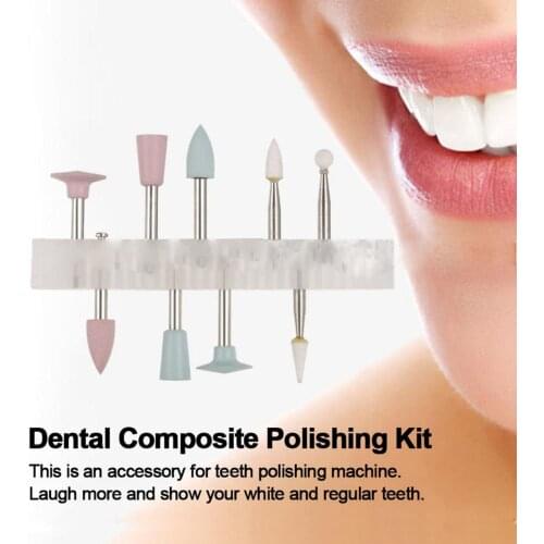 Professional Low Speed Silicone Grinding Head for Dental Porcelain Teeth Polishing Kit Tooth Care Tools Polisher