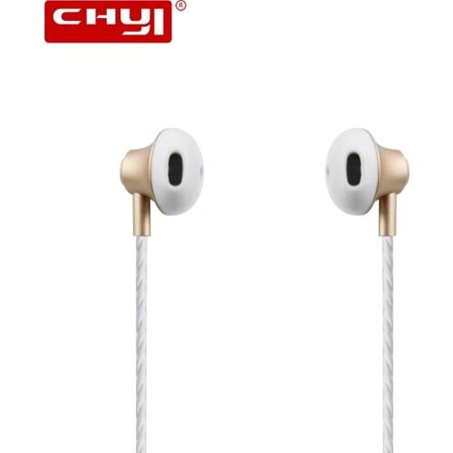CHYI Wired In Ear Earphone Without Mic Metal Line Control Hifi Bass Headset Stereo In-ear Universal Music Earbuds