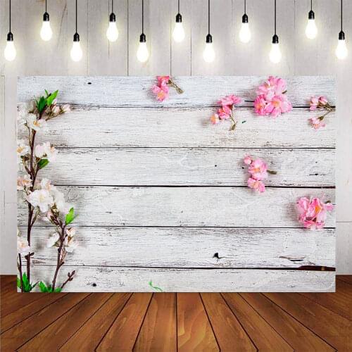 Snow white wood floor backdrop for photography newborn baby portrait background for photo studio vinyl floor flower photo shoot