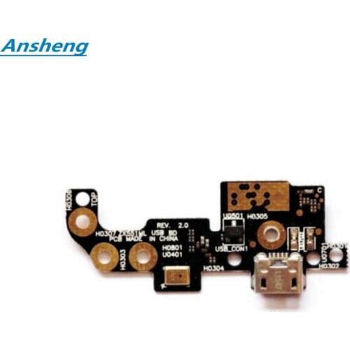 Ansheng USB Charger Dock Charging Board Port Flex Cable For Asus zenfone zoom ZX550ML ZX551ML Z00XS Z00XSB Cellphone
