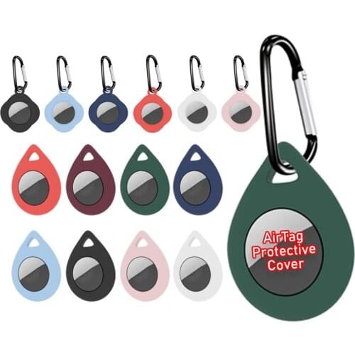 Apple Airtags Protective Cover Silicone Portable Airtags Storage Case Unobstructed Signal Anti-scratch Protective Sleeve