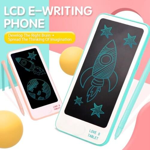 Lcd Writing Tablet 6 inch Electronic Notepad Graphic Painting Tablet Writing Pad Mini Light Digital Drawing Handwriting Phone