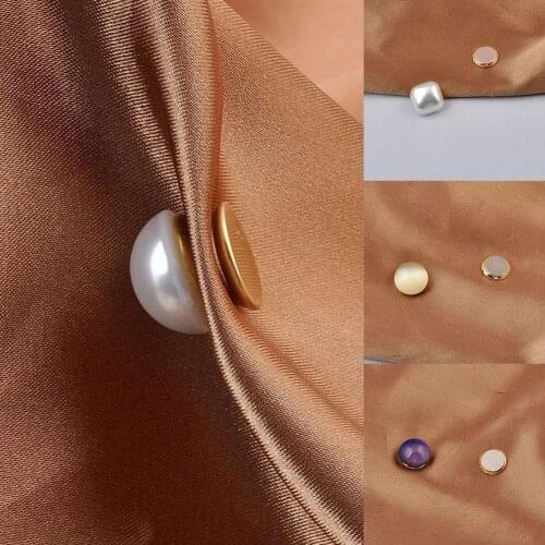 1 Pc Brooch Hijab Strong Pearl Magnetic Hijab Clip Luxury Accessory No Hole Pins Brooches Buckle Magnet For Muslim Scarf Collar