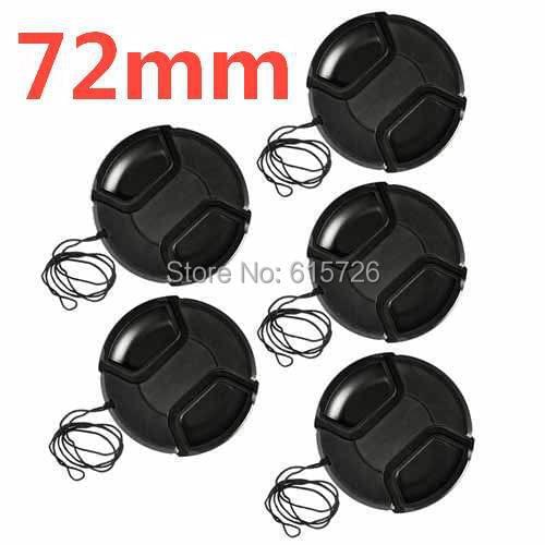 10pcs/lot 72mm center pinch Snap-on cap cover for camera 72 mm Lens