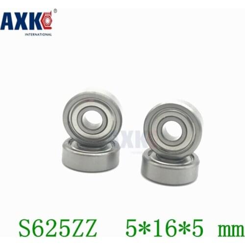 Axk 10pcs Free Shipping Sus440c Environmental Corrosion Resistant Stainless Steel Deep Groove Ball Bearings S625zz 5*16*5 Mm