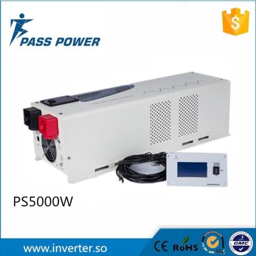 2016 Solar Wind System DC 48V to AC220V 5000W LCD Pure Sine Wave Low Frequency Inverter 5000W