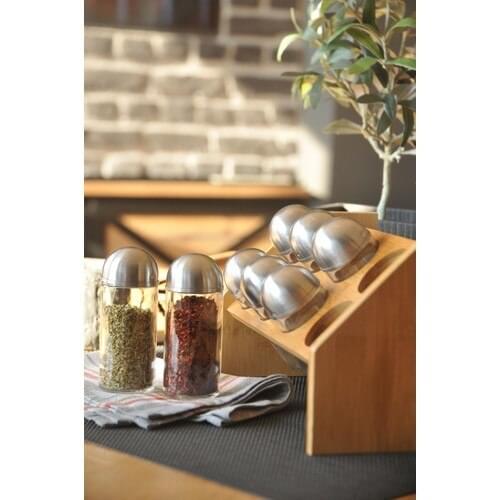 8 pcs Spice Spice Jars Sugar Bowl Seasoning Organized The Kitchen Tool Sets Kitchen Utensils