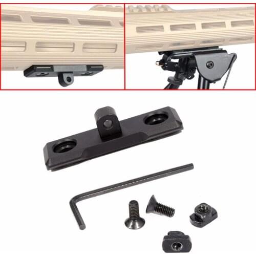 Tactical Bipod Adapter Mount M-LOK Handguard Adapter for Low Profile AR15 Rifle Accessories Harris Bipods Picatinny Rail Adaptor