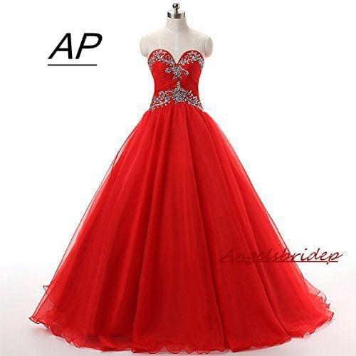 Angelsbridep Sweetheart Ball Gown Quinceanera Dress 2021 Vestidos De 15 Anos Luxury Beads Special Occasion Princess Party Gowns