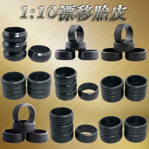 1:10 Scale RC model Car parts On Road 26mm High Grip Rubber Tires Fit HSP HPI HIMOTO REDCAT Racing for 94123/94103/94122