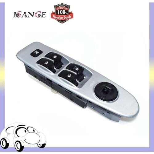 ISANCE Master Electric Power Window Switch Front Left Silvery For 01- 06 Hyundai Elantra (HY007SV) 93570 2D000