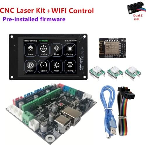 CNC3018 Pro controller GRBL 1.1 offline plate monitor MKS DLC TFT35 CNC LCD touch screen for CNC laser engraving drawing machine