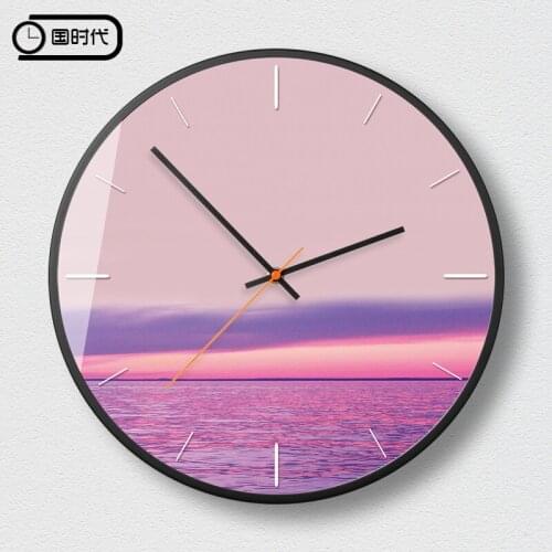 Creative Minimalist Nordic Wall Clocks Modern Design Living Room Wall Clock Mute Metal Bedroom Simple American Home Decor AA50ZB
