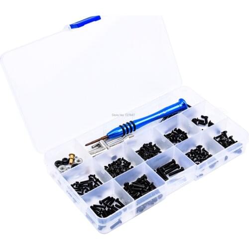 M2 M2.5 M3 Screw Fastener Cross Sleeve Allen Wrench Swing Arm Pin Screws Bolt kit for WLtoys 144001 1/14 RC Car spare parts