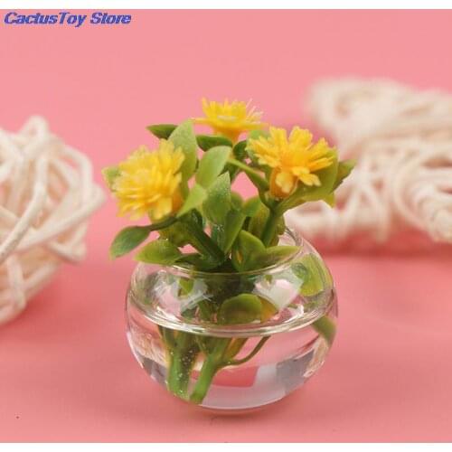 Potted for Home Decor 1:12 Dollhouse Miniature Green Plants Resin MYPANDA