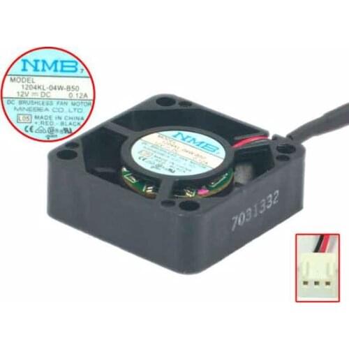 NMB-MAT 1204KL-04W-B50 L05 DC 12V 0.12A 30x30x10mm Server Cooling Fan