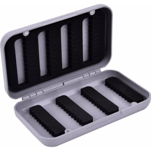 Plastic Waterproof Bait Hook single Side Lure Storage Foam Fly Fishing Box Small