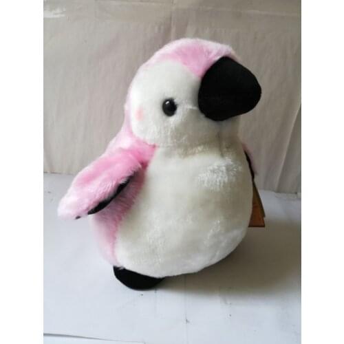About 24cm lovely cartoon pink penguin plush toy soft doll throw pillow,birthday gift b1588
