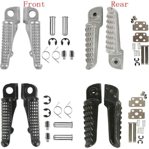 For Kawasaki ZX6R ZX9R ZX10R ZX14 ZX-14 Z750 Z1000 ZZR1200 GTR1400 ZZR1400 Motorcycle Front & Rear Footrests Foot pegs