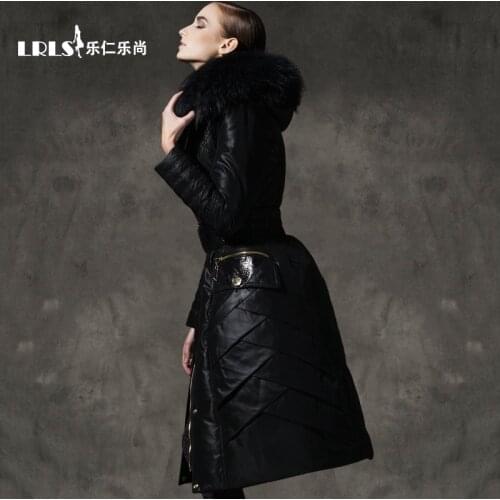 Royalcat down coat 2020 Winter Jacket Womens down jacket womens thicken slim long luxury Coats fur Hood Outerwear Parka