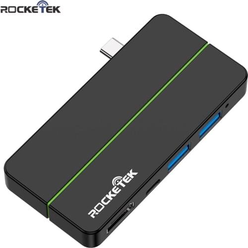Rocketek USB type c 3.1 Type-C Hub 3.0 2.0 4K HDMI-compatible Adapter Micro SD TF/SD Card Reader PD DC for MacBook Pro/Air
