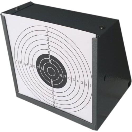 Grey Pellet Trap with 2 Red Built-in Spinner Targets+20 Bulls-eyes Paper Targets-5.50“*5.50