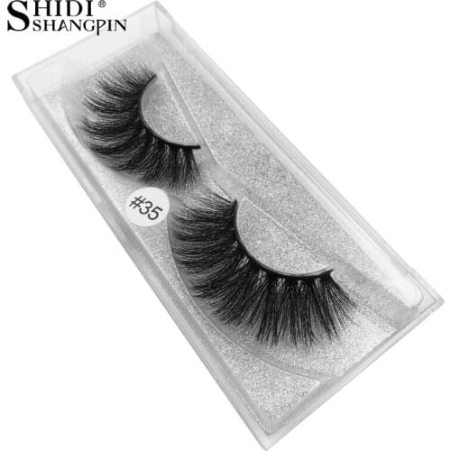 SHIDISHANGPIN 1 pair 3d mink lashes natural false eyelashes lashes maquillaje soft mink eyelashes dramatic eyelashes faux cilios