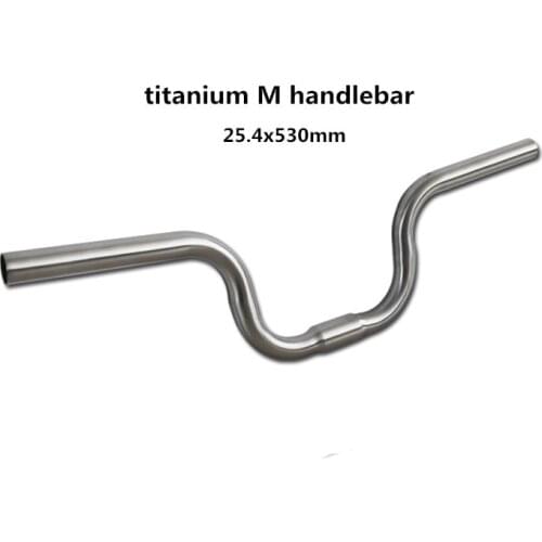 Folding bicycle titanium alloy M handlebar for brompton titanium handlebar 25.4x530mm