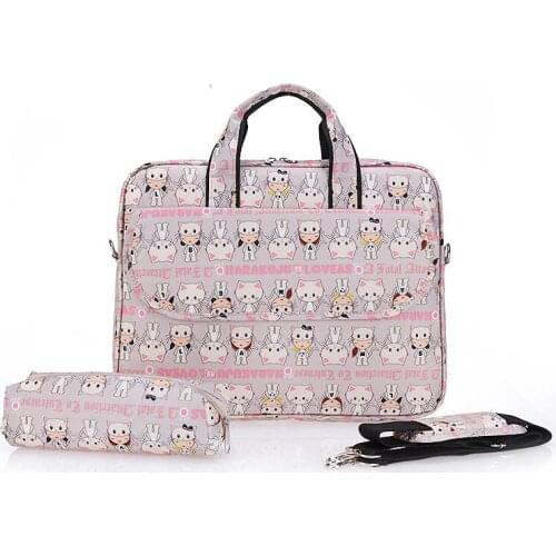 Women Portable Notebook Handbag 13 14 15 15.6 Shoulder Computer bags Laptop Bag/Sleeve Case For Dell HP Macbook Air Pro Xiaomi