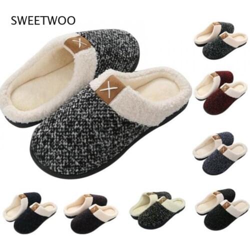Spring and Autumn Mens and Womens Comfortable Memory Foam Slippers Arch Shoes Indoor Warm Home Shoes Casual Shoes