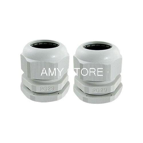 Wht PG29 Waterproof Plastic Cable Glands Joints
