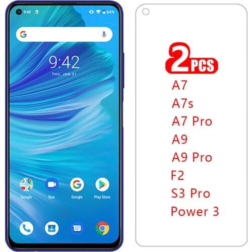 Tempered glass screen protector for umidigi a7 a9 s3 pro a7s f2 power 3 case cover coque on umi digi a 7 9 7s 7a 9a a7pro a9pro