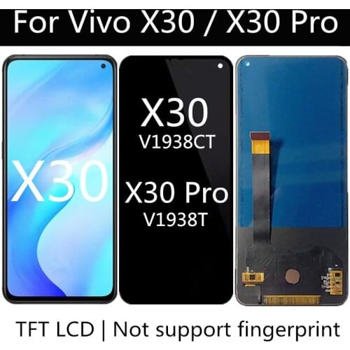 6.44" TFT LCD For VIVO X30 5G LCD Display Touch Screen Assembly Replacement Accessory For phone VIVO X30 PRo V1938CT V1938T LCD