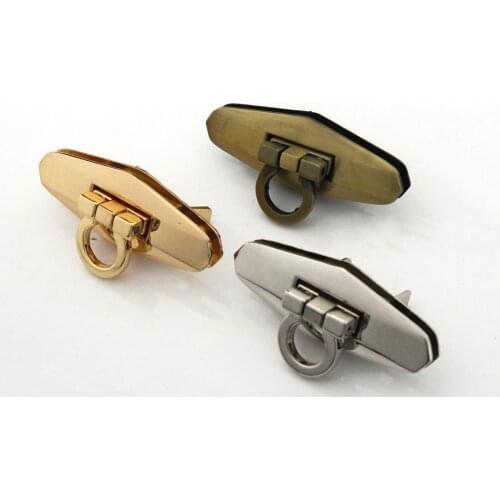 1pcs Fashion Metal Turn Lock Bag Decoration Lock Clasp Leather Craft Women Bag Handbag Shoulder Bag Purse DIY Hardware