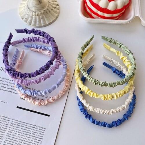 1PC New Womens Fold Headband Candy Color Hairband Fashion Summer Headwrap Hair Band Hoop Hair Accessories