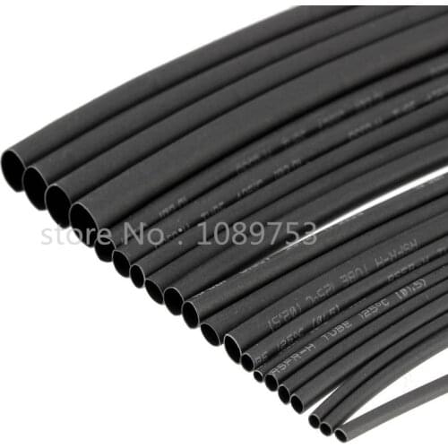 10 METER/LOT 2:1 Black Color 3mm Heat Shrink Tubing Tube