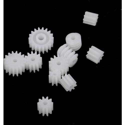 11pcs/Set Plastic Gears Worm RC Car Toy Models Part Repair Accessories