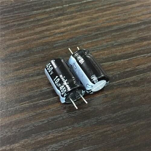 50pcs 10uF 450V NICHICON VZ Series 12.5x20mm 450V10uF Wide Temperature Range Aluminum Electrolytic Capacitor