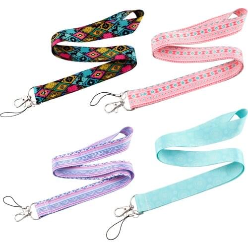 CB775 Bohemian Style Fashion Lanyards For keychain ID Card Pass Mobile Phone USB Badge Holder Hang Rope Lariat Lanyard