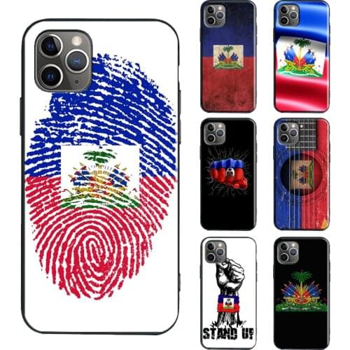 Haiti Haitian Flag TPU Case For iPhone XR X XS Max SE 2020 6S 7 8 Plus 12 Pro mini 11 Pro Max Coque Capa