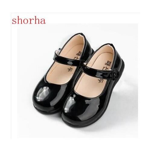 Baby Girl Genuine Leather Sneaker Children Sport Black Trainer Kid Fashion Embroidery Shoe Toddler Casual size21-36