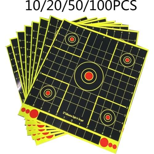 10 /20 /50 /PCS 13x12 Inch Adhesive Splatter Target Sticker Archery Accessories High Strength Adhesive Target for Shooting Game