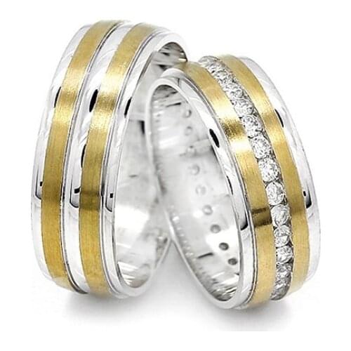 Couple Wedding Ring Sterling Silver 925 Woman And Man Luxury Jewelry Bands Engagement Anniversary Anatolian Civilization Models