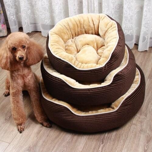 2020 Pet Dog Bed Warming Dog House Soft Material Nest Cat Bench Sofa Mats Animal Small Medium Dog Autumn Winter Pet Beds Kennel