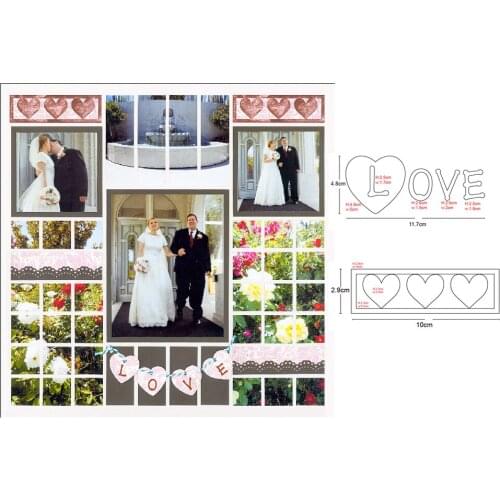 Metal cutting dies wedding love card making new cut die mold Scrapbooking paper craft knife mould blade punch template dies