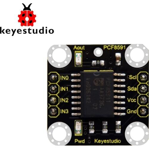 Keyestudio PCF8591 A/D Adapter Module for Raspberry Pi 4B Projects